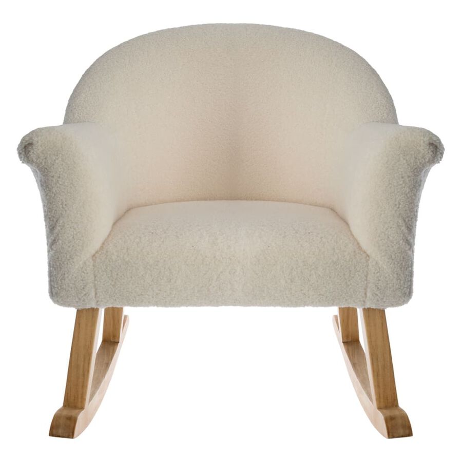 Butaca mecedora infantil color beige 51x55,5x57 cm