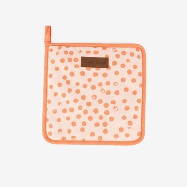 Agarradera de algod&oacute;n naranja Lasis 20x20cm