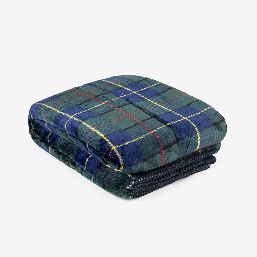 Manta de tartán azul 130x170cm