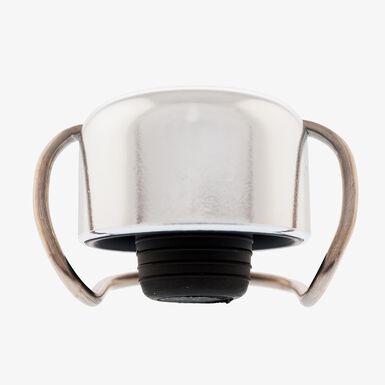 Set de 2 tapones de botella de cava plata de pl&aacute;stico 