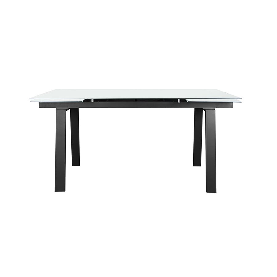 Mesa de comedor de cristal extensible Dallas 160/240x90x75cm