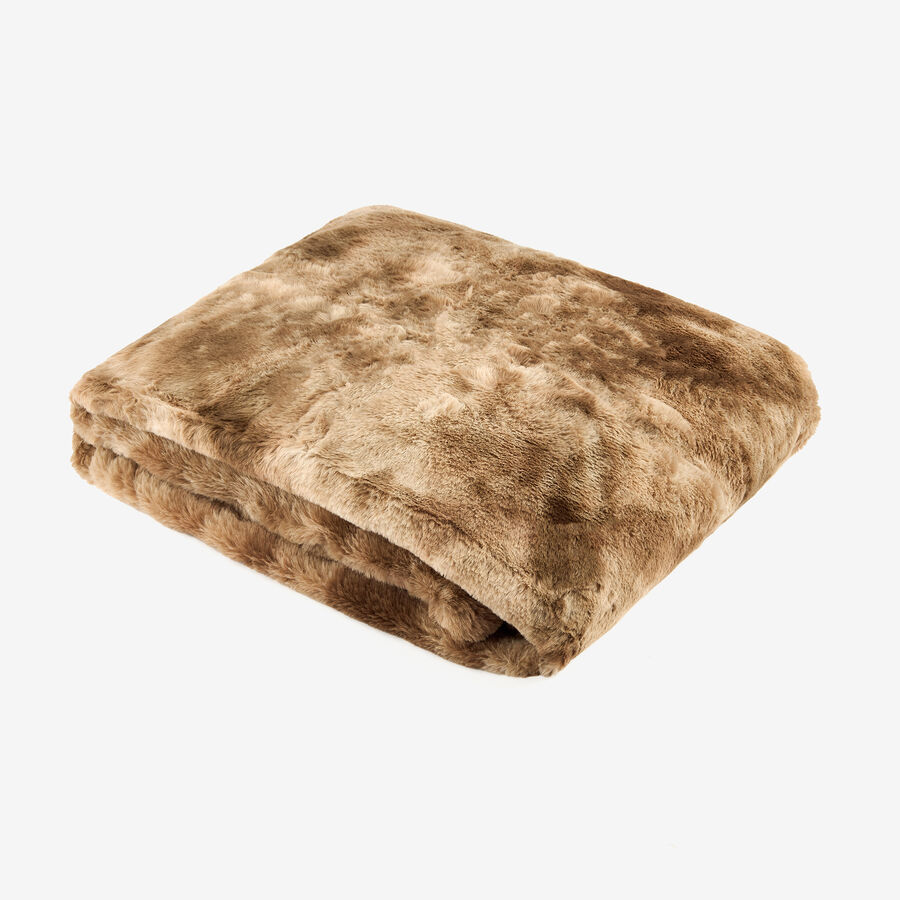 Manta de franela marrón Yakutia 130x150cm