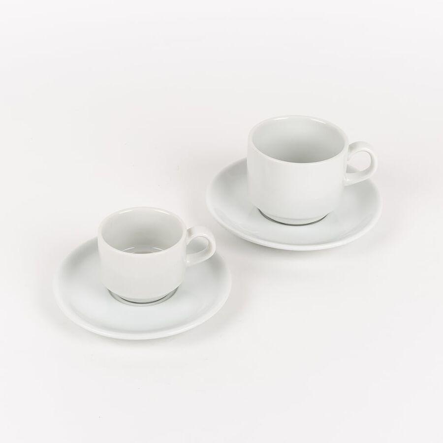 Plato para taza de caf&eacute; blanco de porcelana Cantina &Oslash;13cm