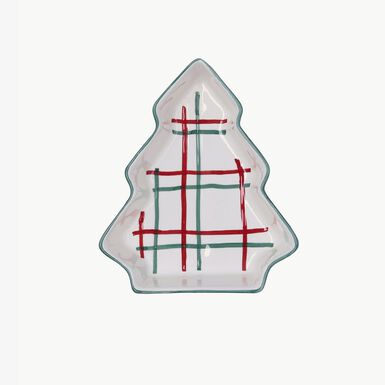 Bol árbol de dolomita verde Hollystripe 21x17x5cm Clau&Chloe