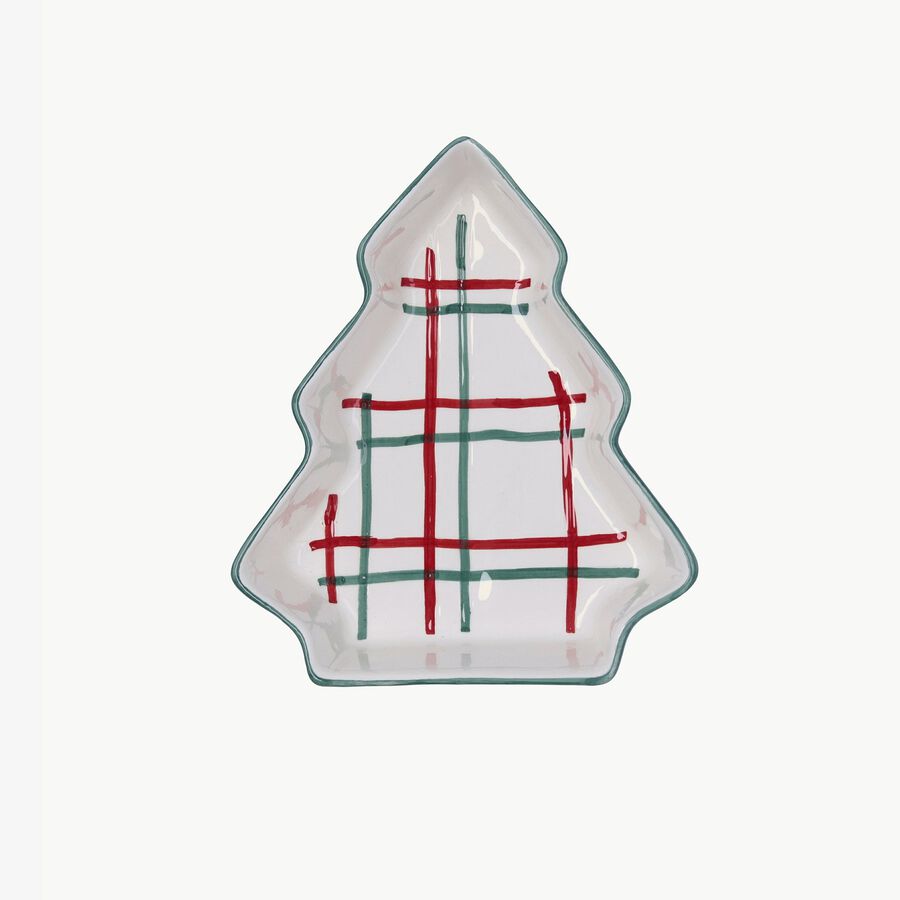 Bol árbol de dolomita verde Hollystripe 21x17x5cm Clau&Chloe