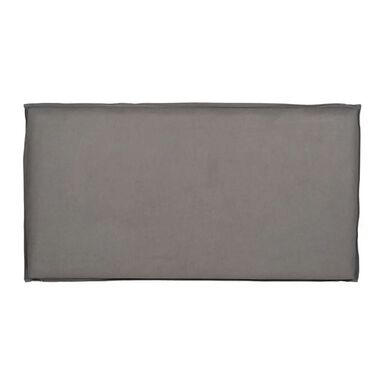Cabecero tapizado desenfundable gris 190x8x100cm
