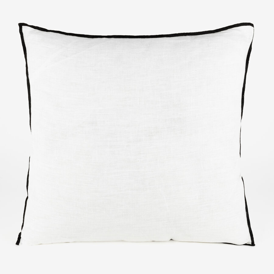 Coj&iacute;n de algod&oacute;n blanco Elijah 40x40cm