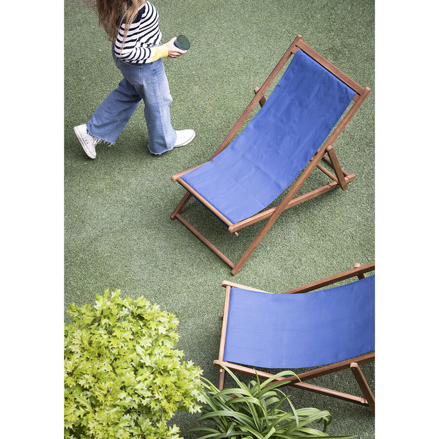 Hamaca de madera de acacia azul Margaret 106x60x80cm