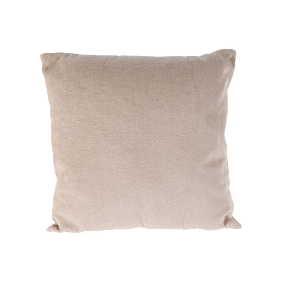 Coj&iacute;n beige Chenilla 45x45cm