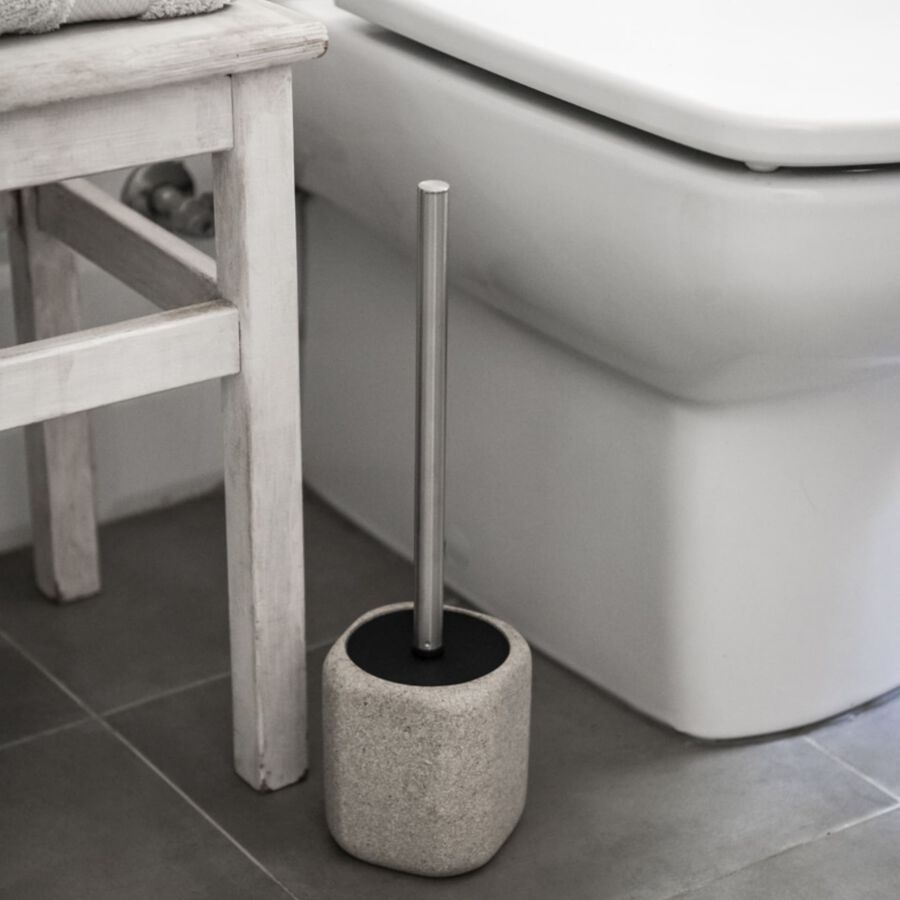 Escobillero natural piedra 10x37cm