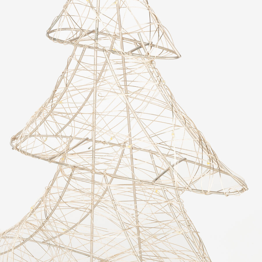 Figura decorativa LED Árbol dorado led 40cm