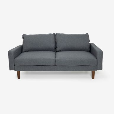 Sofá de 2 plazas de lino gris Padua 178x84,5x83cm