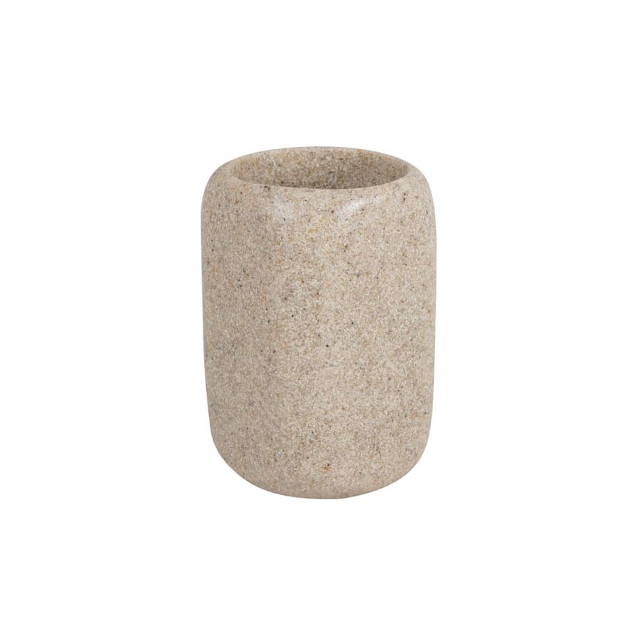 Vaso portacepillos natural Stone 7x10cm