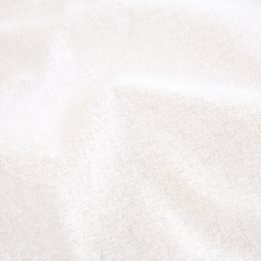 Mantel de algod&oacute;n blanco Chambray 240x140cm