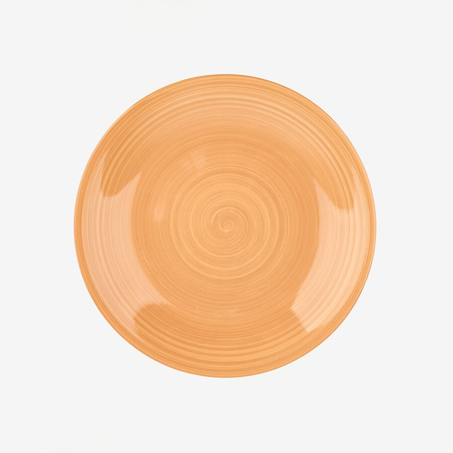 Vajilla de 18 piezas de cer&aacute;mica ocre Bargas