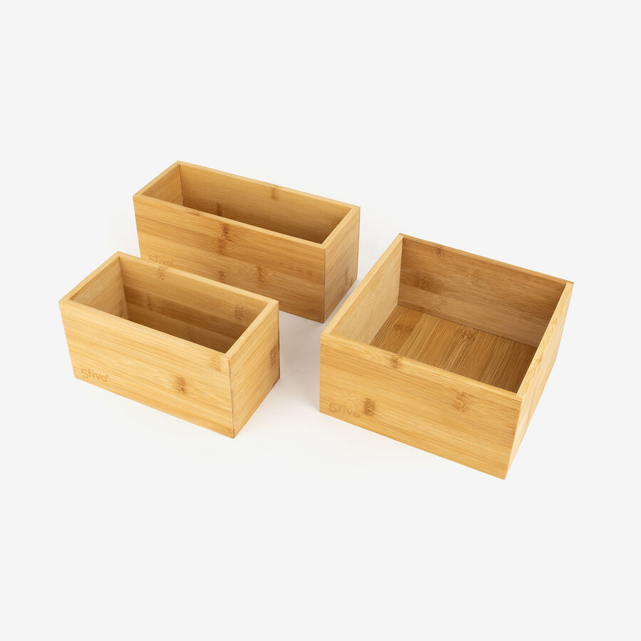 Organizador de bambú Fen 18x18x10cm