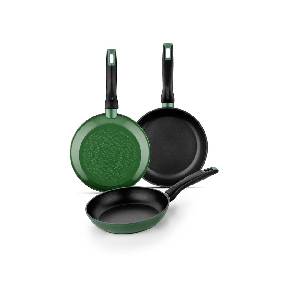 Set de 3 sartenes de aluminio forjado Forest Ø18/22/26cm - BRA