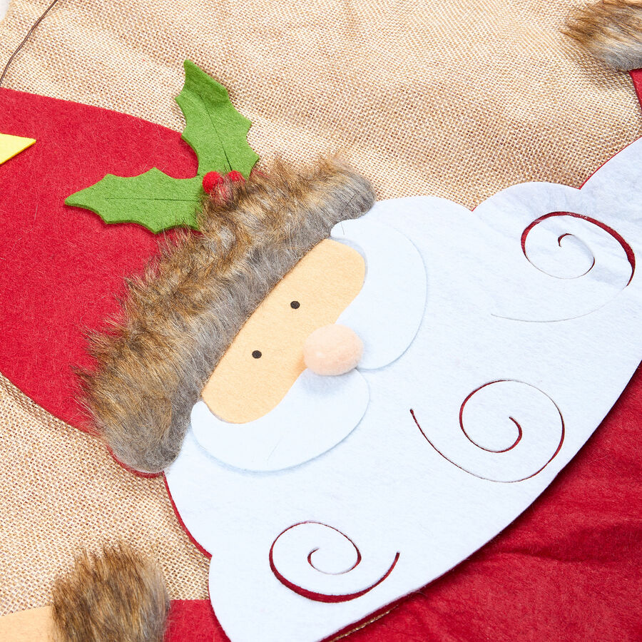 Alfombra para árbol Papa Noel Ø90cm