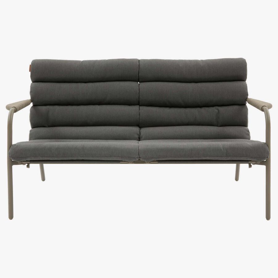 Conjunto de jard&iacute;n para 4 personas de acero cafe Solani