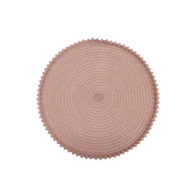 Mantel individual rosa Ø38cm