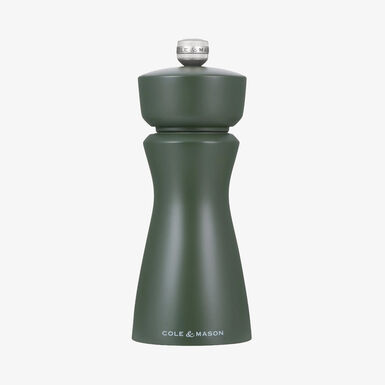 Molinillo de pimienta de madera verde oscuro 15cm - Cole & Mason