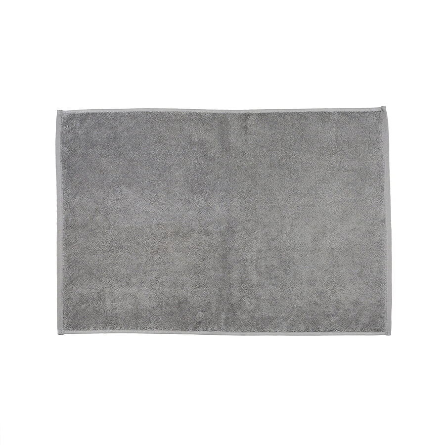Alfombra de baño algodón gris oscuro 50x70cm