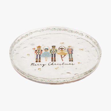 Plato de cristal Cascanueces 24,5cm