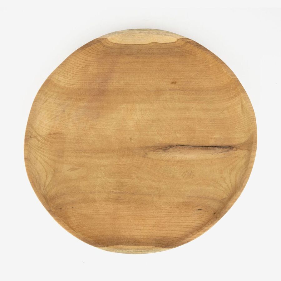 Centro de mesa de madera de teca Ø40cm