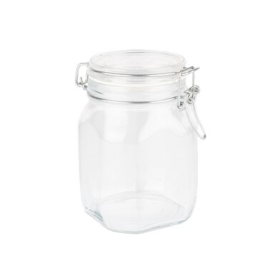 Bote de cristal herm&eacute;tico grande 1L