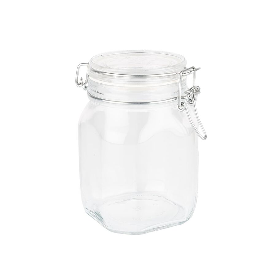 Bote de cristal herm&eacute;tico grande 1L
