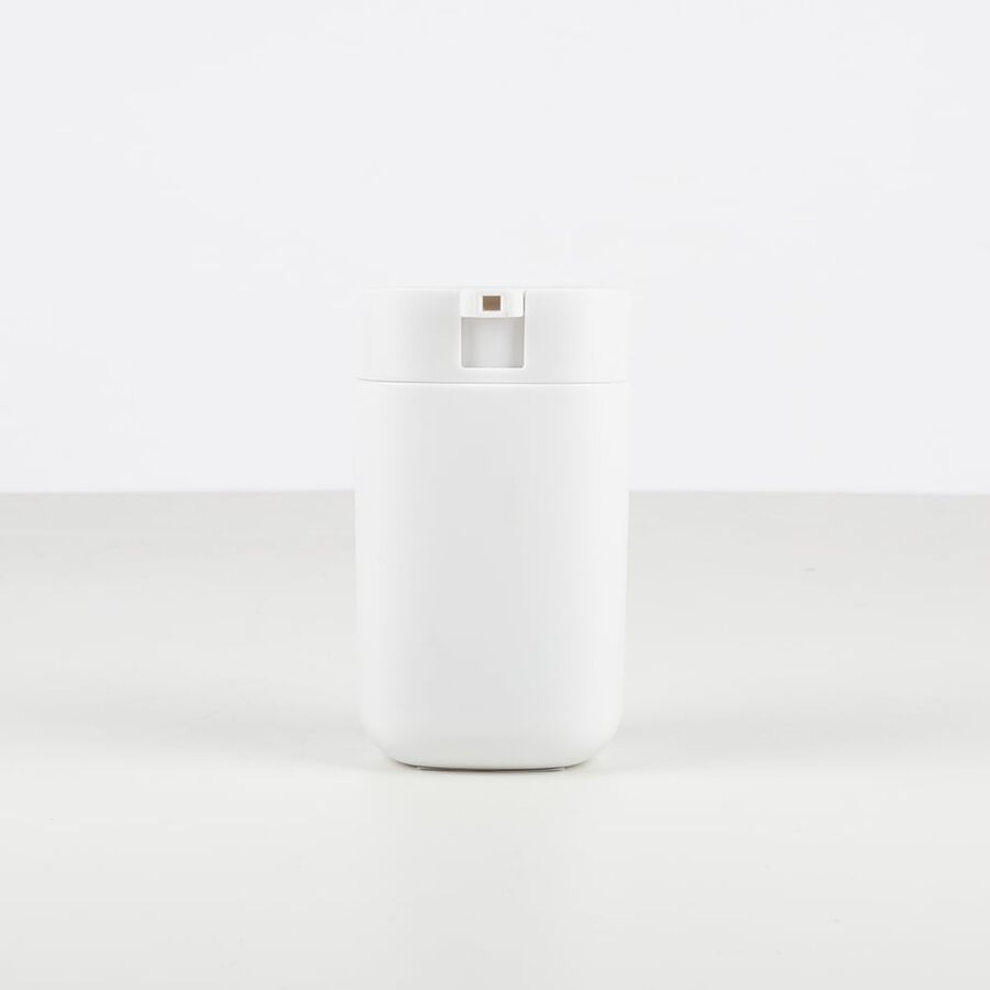 Dispensador de jab&oacute;n de ba&ntilde;o blanco mate