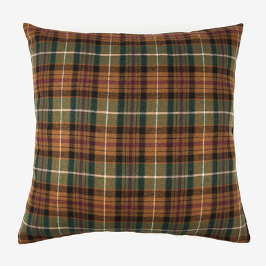 Funda de coj&iacute;n de algod&oacute;n cuadros escoc&eacute;s 45x45cm