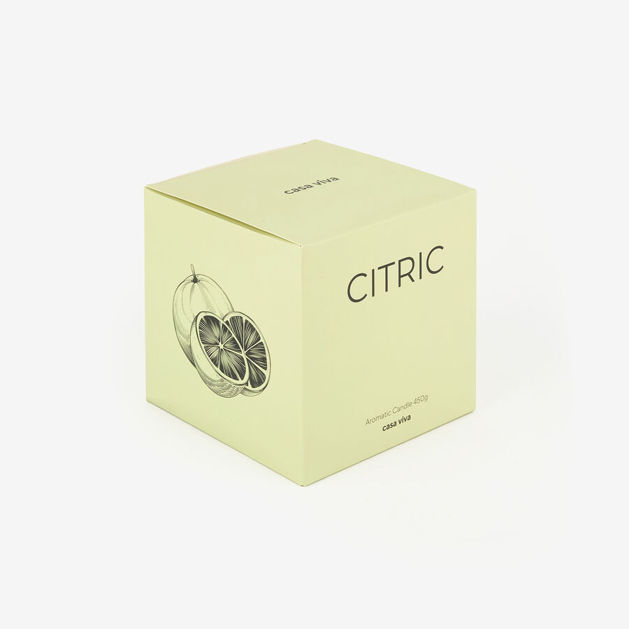 Vela arom&aacute;tica Citric 450g &Oslash;11x11cm 