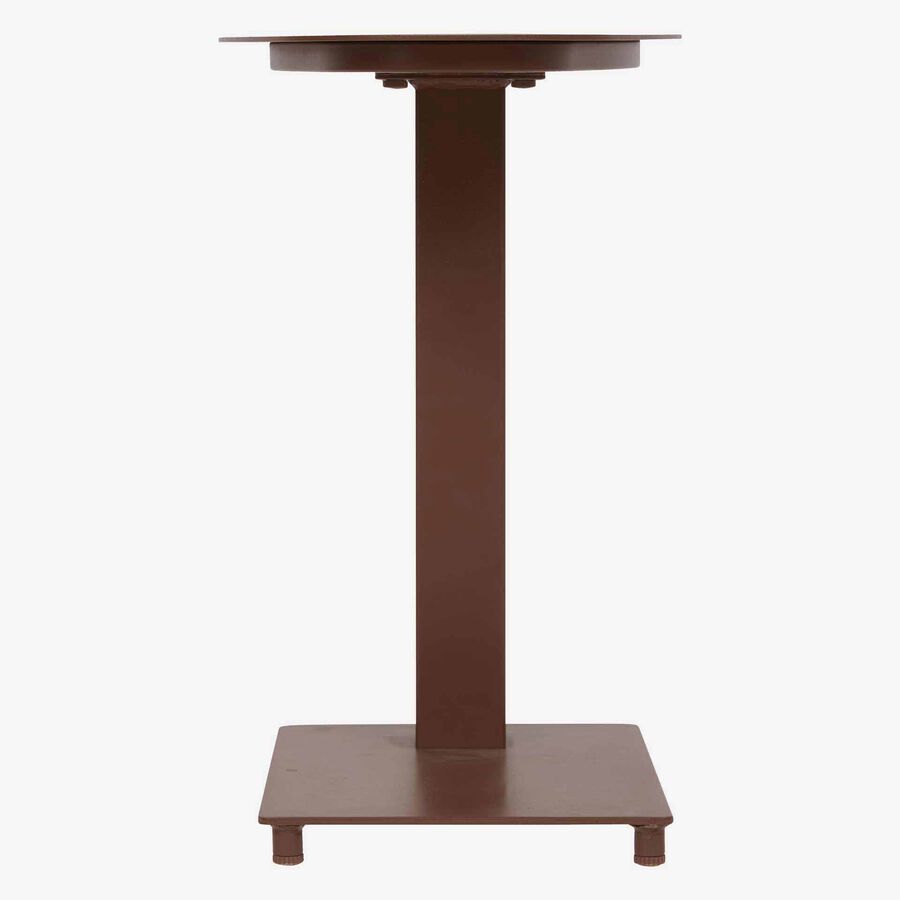 Mesa auxiliar de jard&iacute;n de aluminio caoba Venira 50x30x50cm