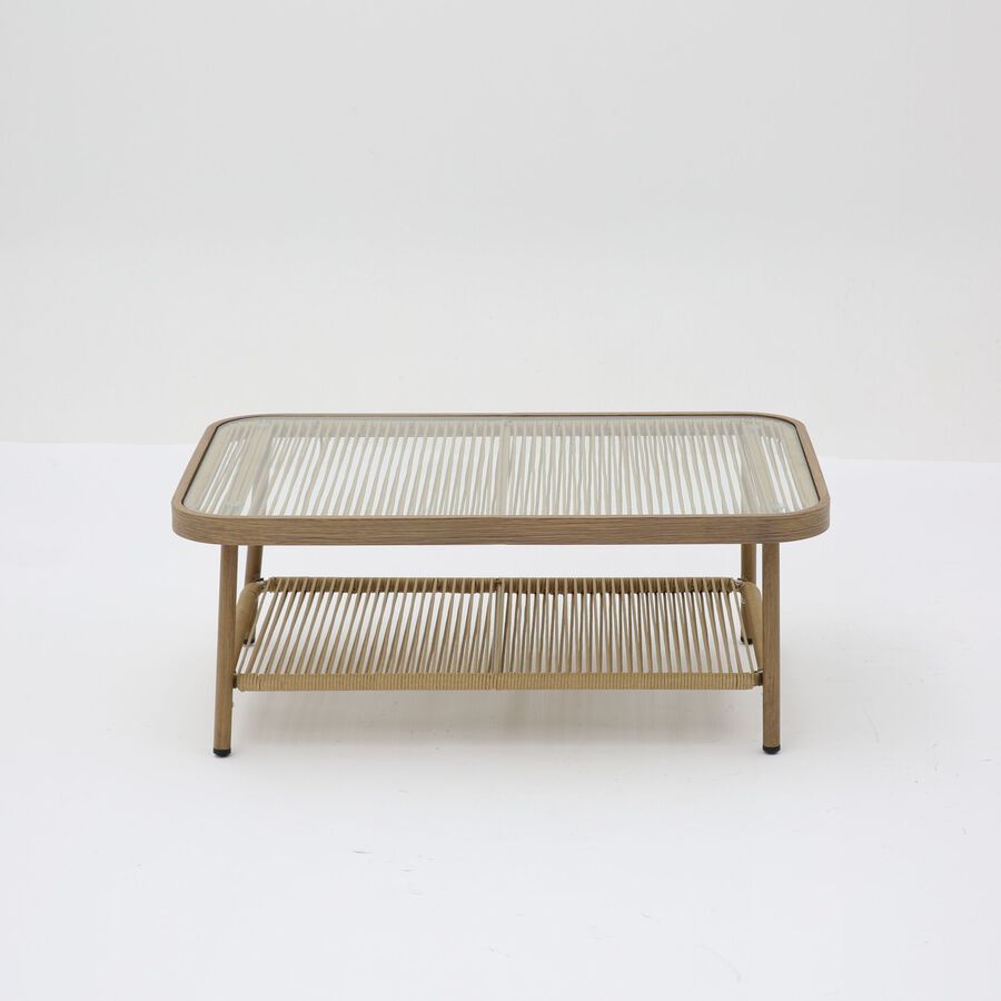 Set de jard&iacute;n de 4 piezas de rat&aacute;n sint&eacute;tico Kauai