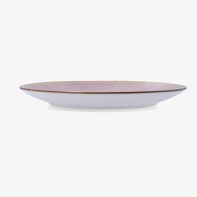 Plato llano de cer&aacute;mica rosa Blush &Oslash;27cm