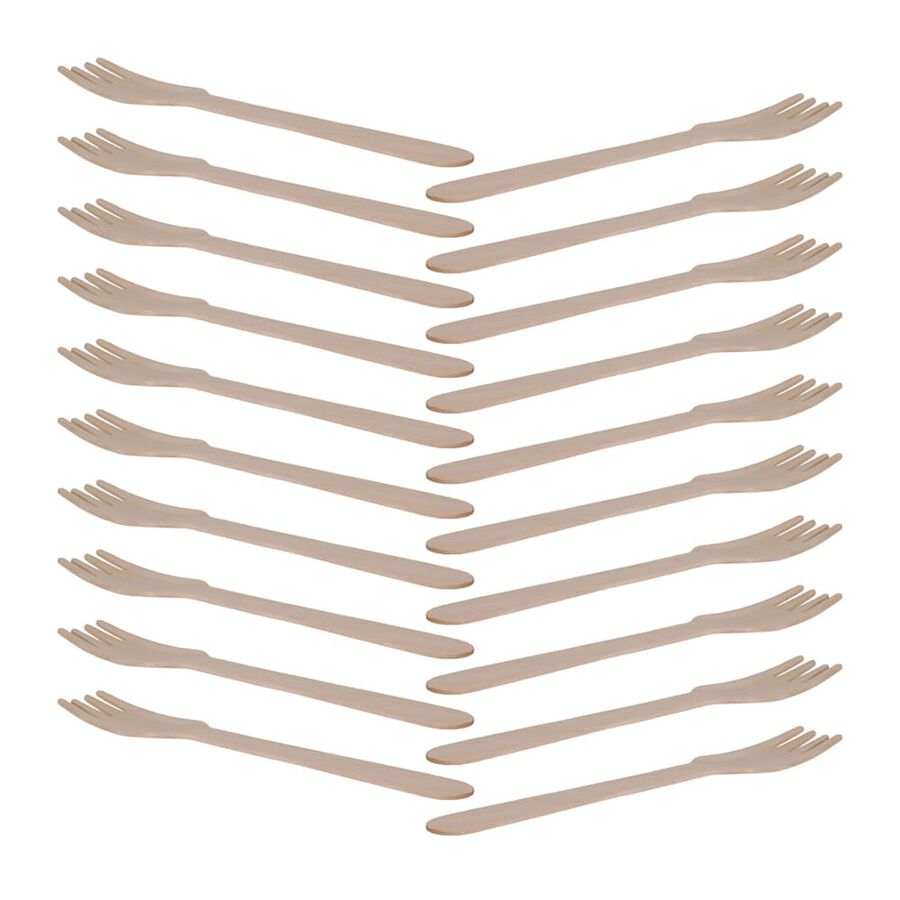 Set de 20 Tenedores desechables de pino