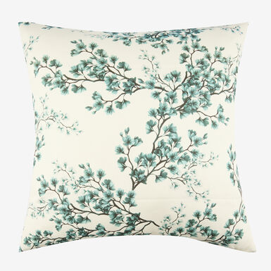 Funda de cojín de algodón cuadrada azul Bluira 45x45cm