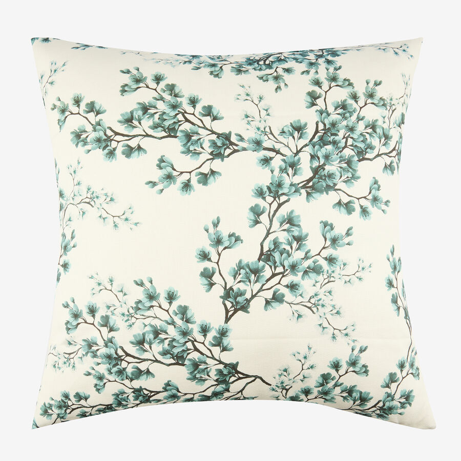 Funda de cojín de algodón cuadrada azul Bluira 45x45cm