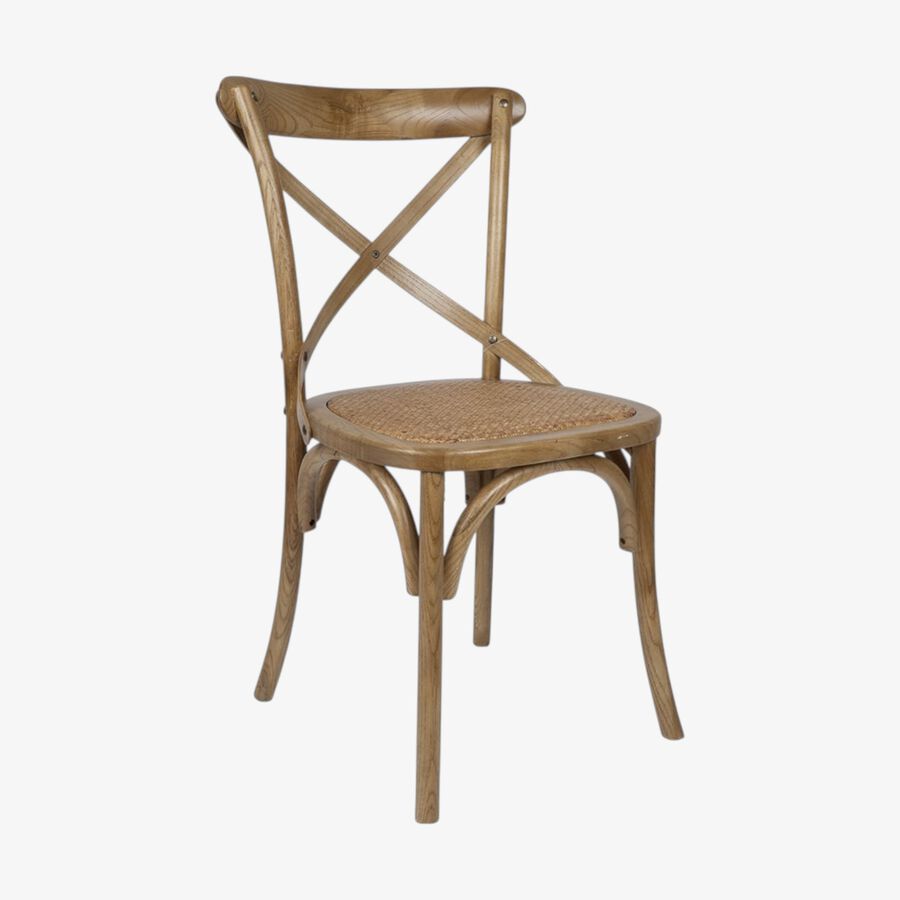 Silla de comedor de madera de olmo Antique 46x42x87cm