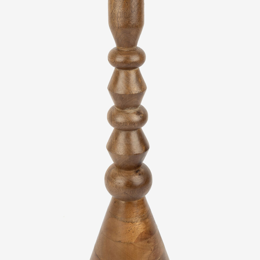 Lámpara de mesa de madera de mango Vati Ø14x55cm