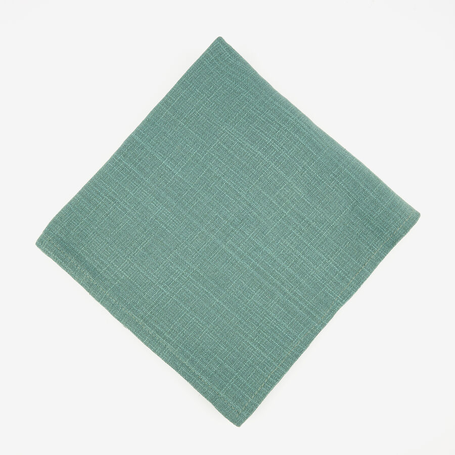 Funda de coj&iacute;n de algod&oacute;n verde Frida 45x45cm