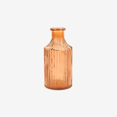 Jarrón cristal ambar Bocca Ø7x15cm