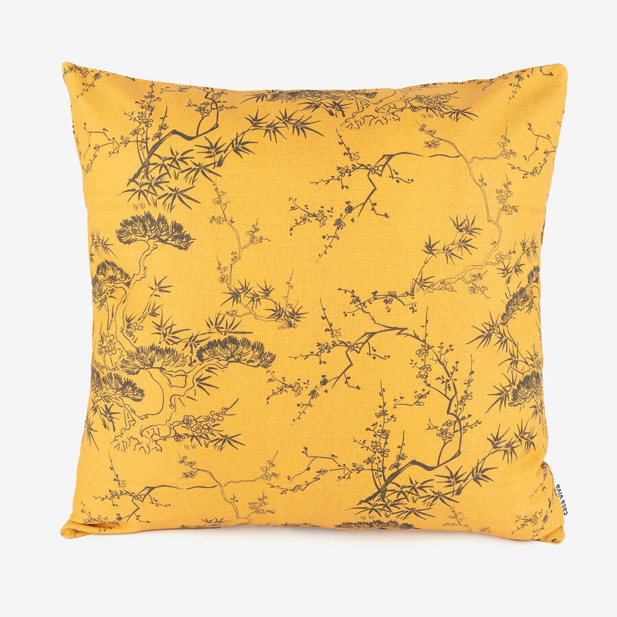 Funda de coj&iacute;n de algod&oacute;n Bonsai 45x45cm