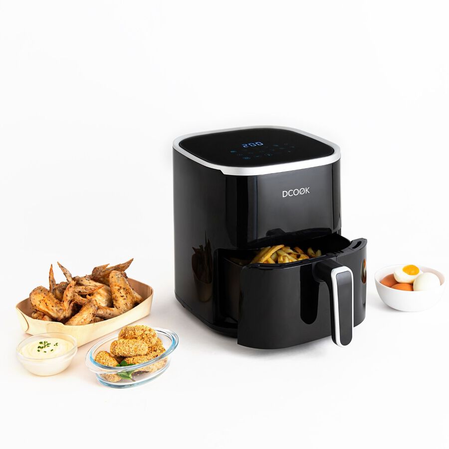 Freidora de aire negra DCook 4,6L 1450W