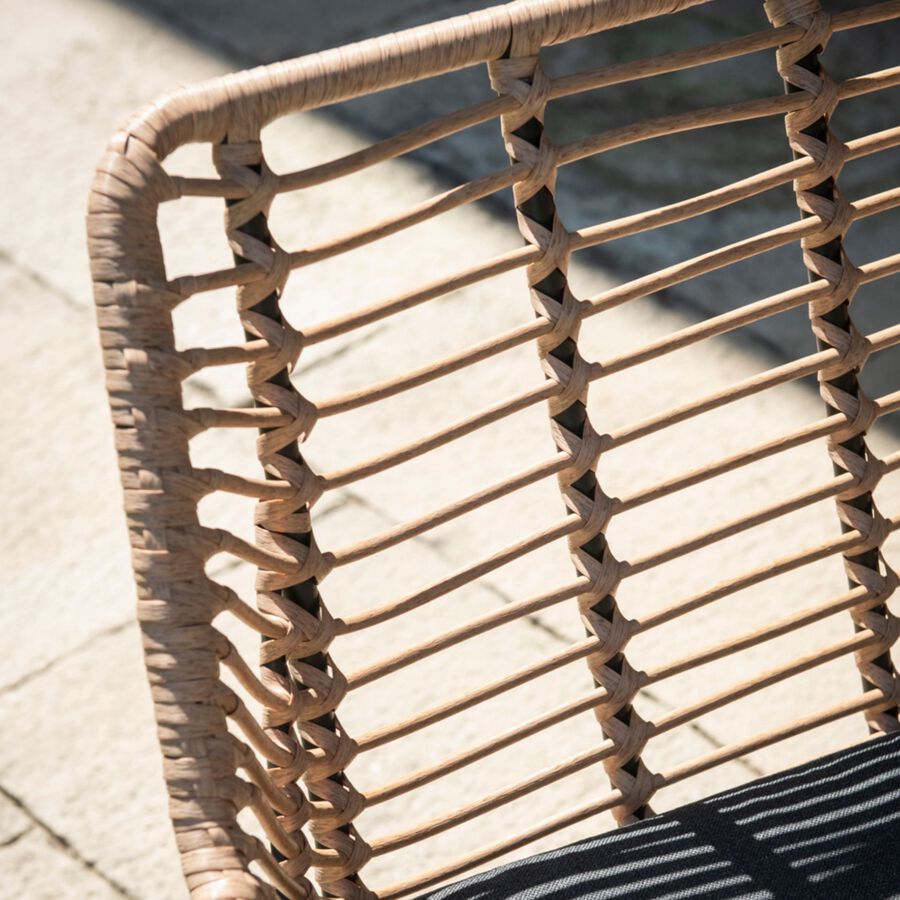 Set de jardín de 4 piezas de ratán sintético Hawai