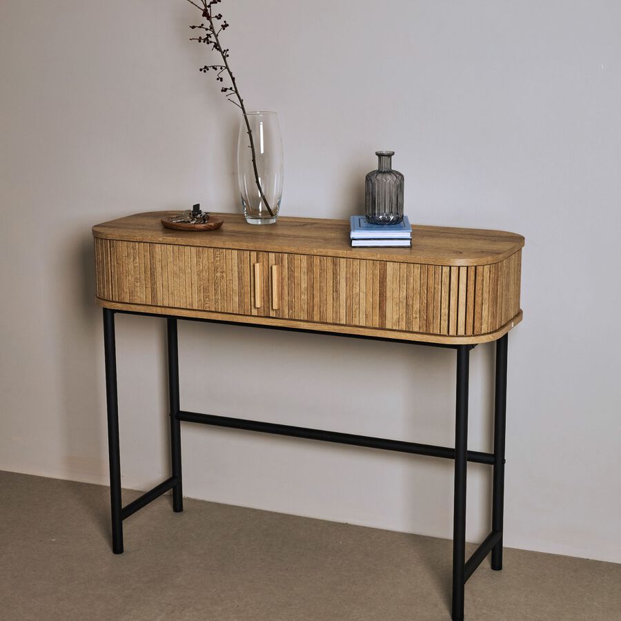 Consola de madera MDF Valote 100x35x80cm