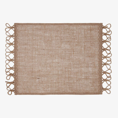 Mantel individual natural de yute Okapi 30x45cm
