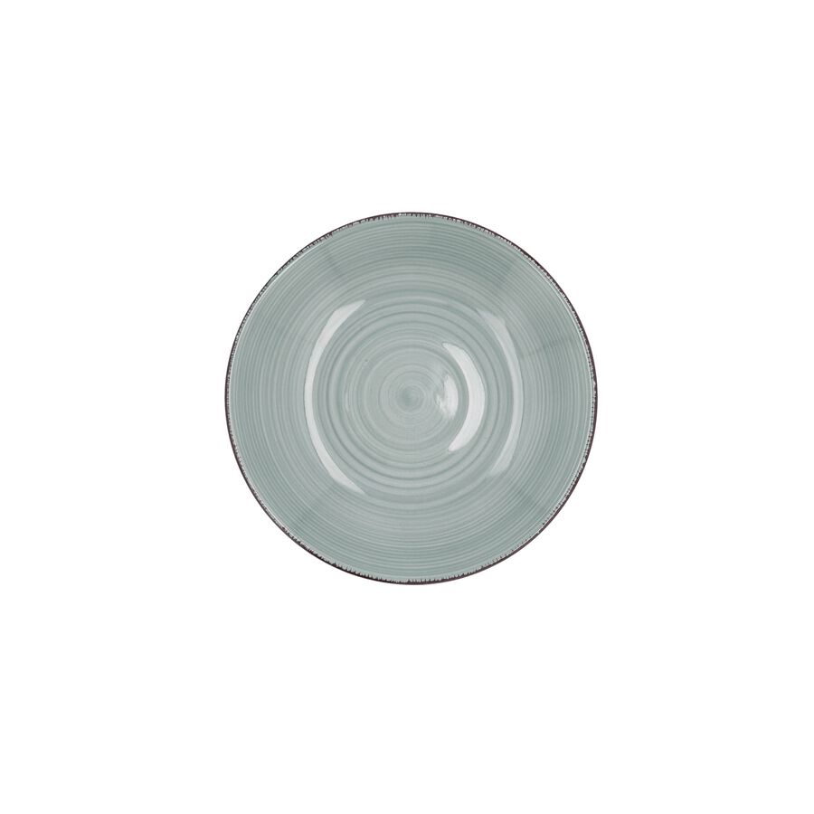 Conjunto de 2 tazas con plato azul de gres Vita 22cl