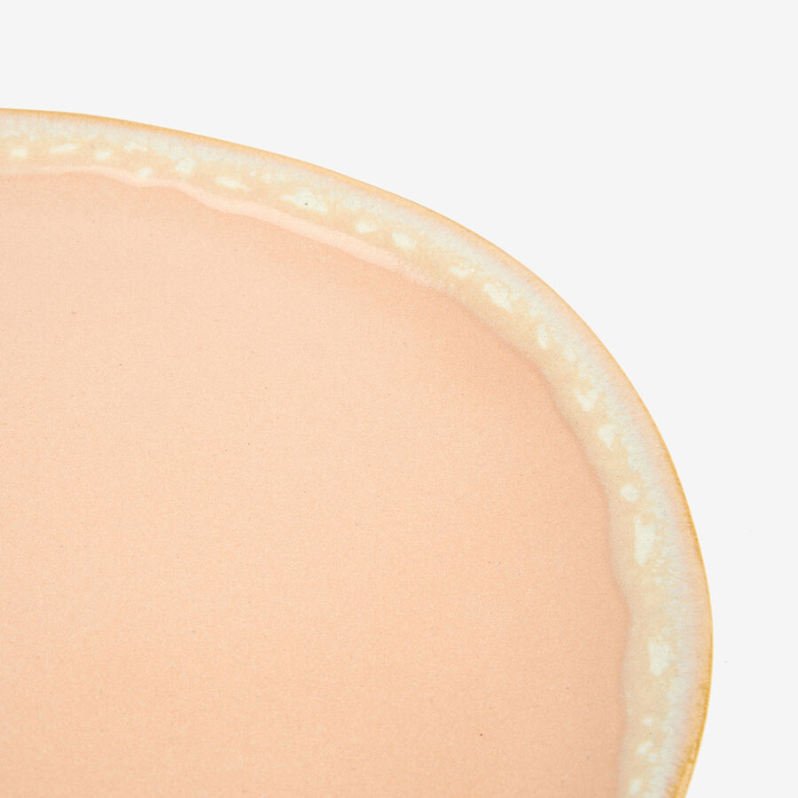 Plato de postre de gres beige Amelie Ø20cm